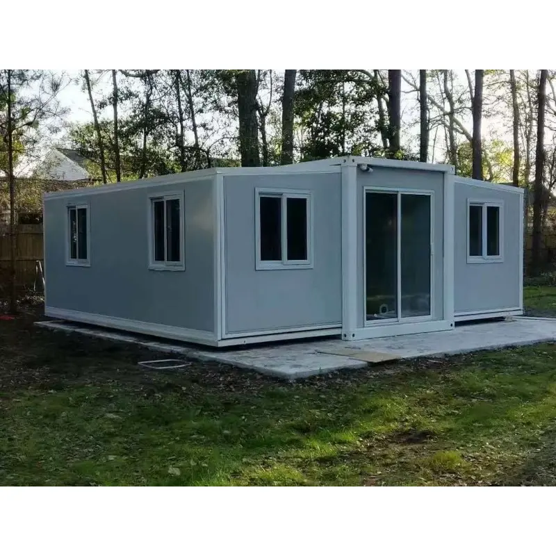 Casă prefabricată extensibilă cu două aripi Casă prefabricată extensibilă cu două aripi
