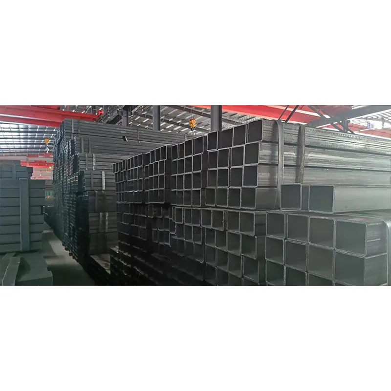 Tub de oțel dreptunghiular și pătrat negru cu diametru mare Tub de oțel dreptunghiular și pătrat negru cu diametru mare